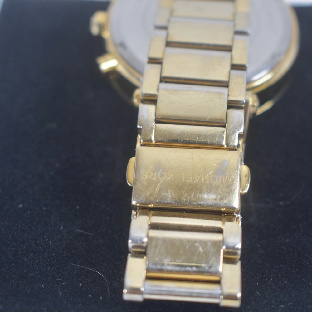 Michael Kors Parker Yellow Dial Stainless Steel Ladies Watch MK5354 - Picture 13 of 15